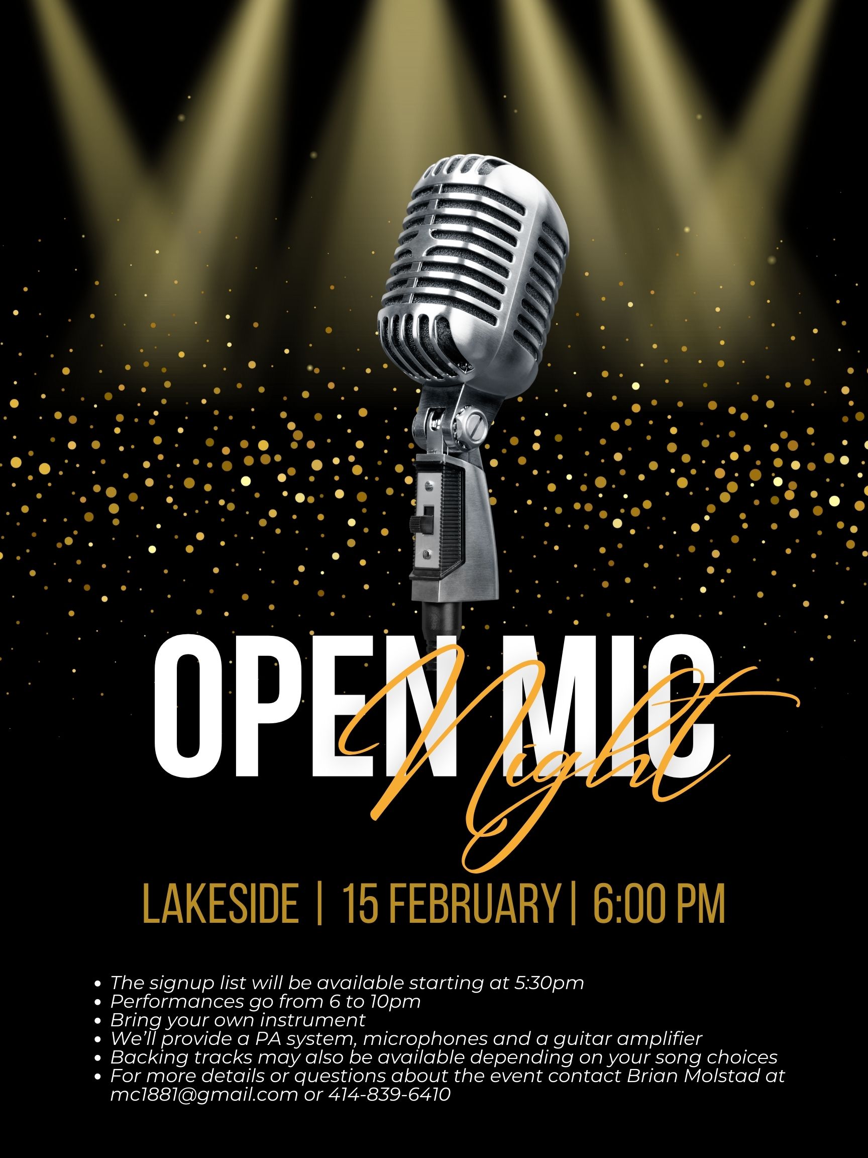 open mic night FEB 2023